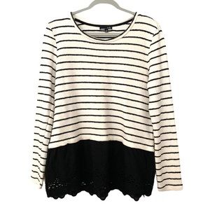 RXB Long Sleeve Striped Sweater Top
